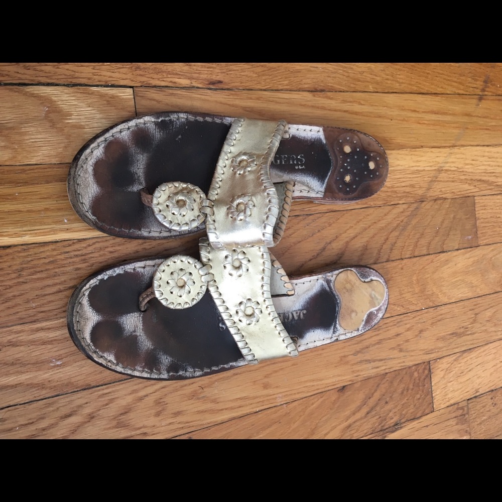 Jack Rogers gold size 8